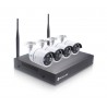 Kit NVR 4 Cámaras de Seguridad IP WIFI 2MP FULL HD Inalambrico sin Disco